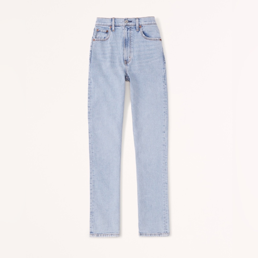 Abercrombie ultra high rise 90’s slim straight jeans